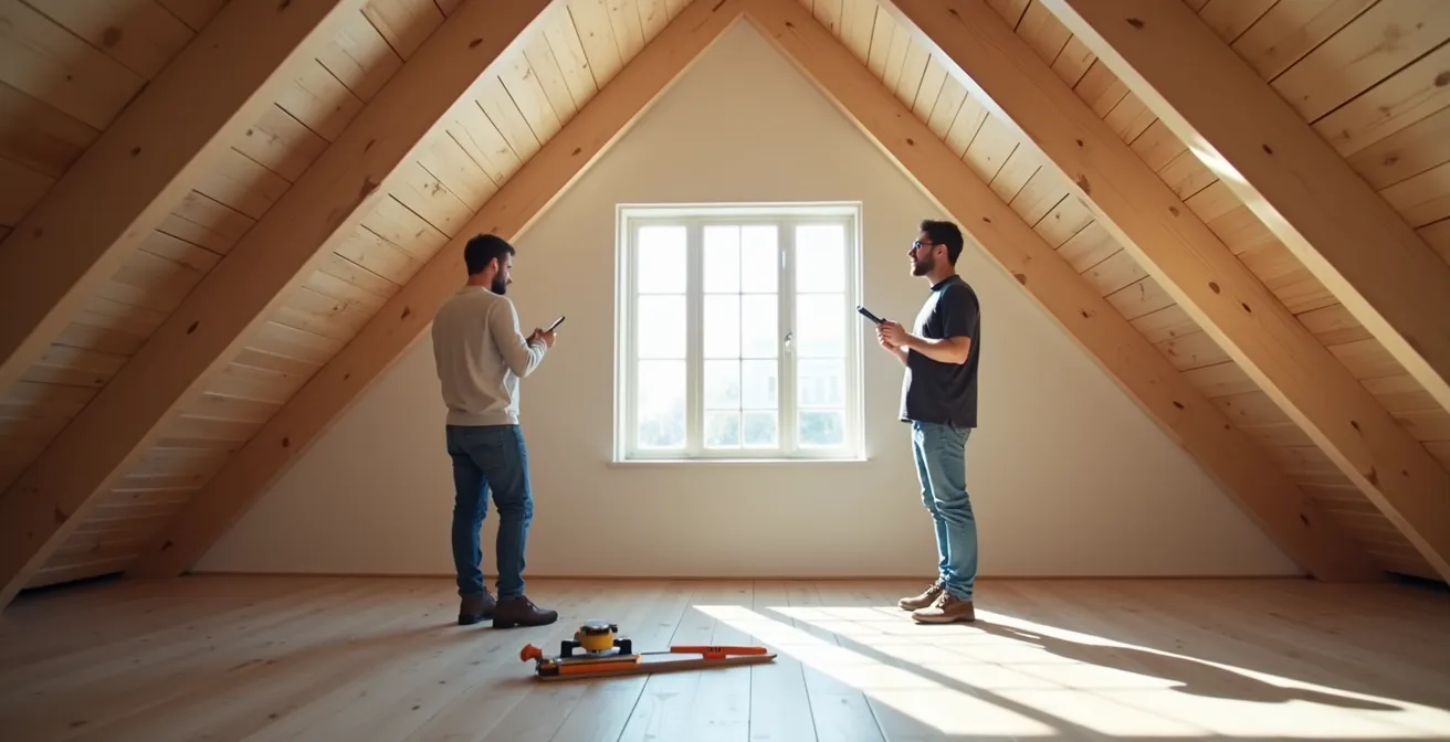Propriétaire prenant des notes détaillées pendant l'inspection de sa future maison au Québec
