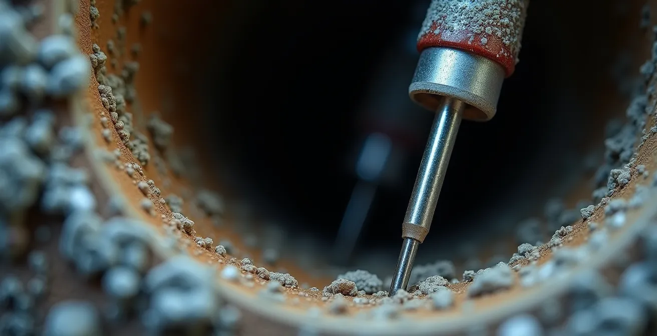 Inspection spécialisée par caméra d'un drain français dans une maison québécoise