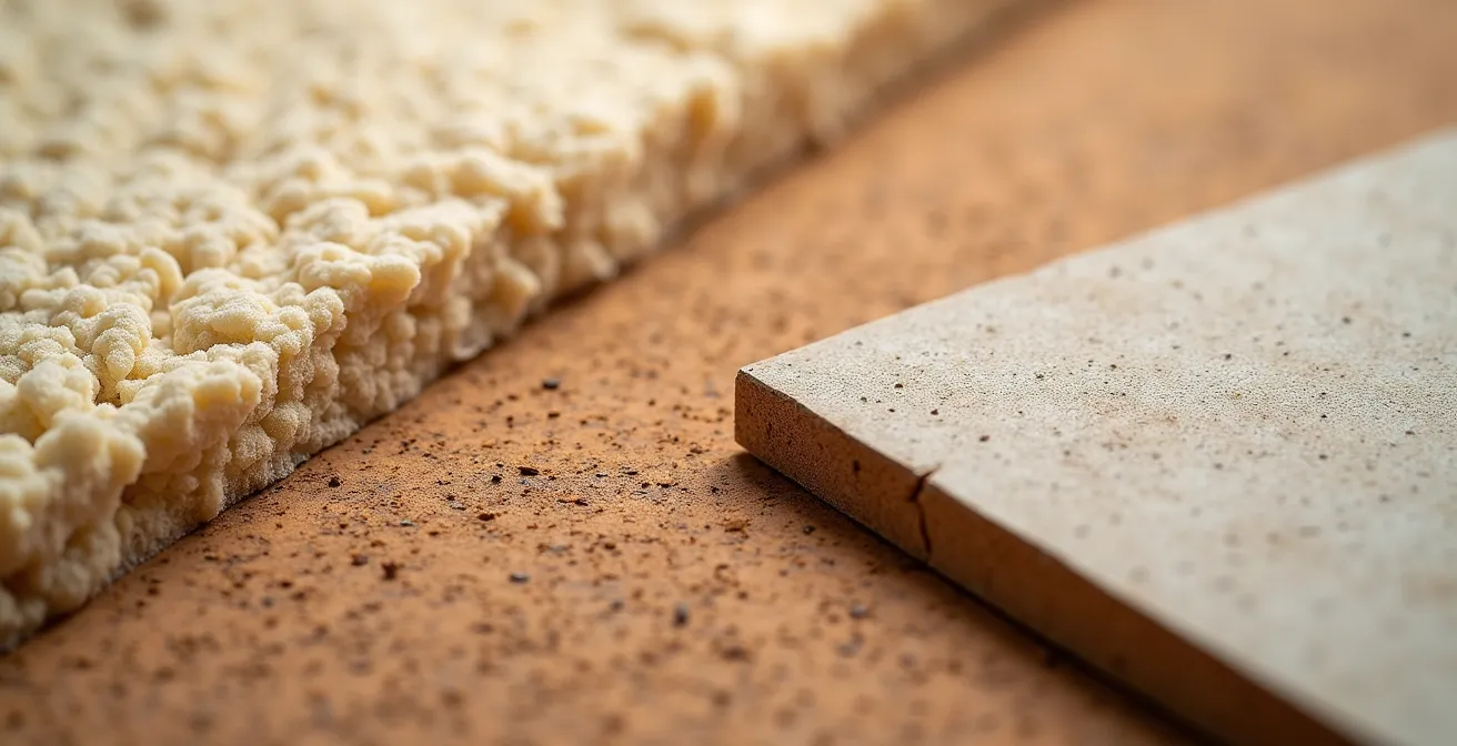 Gros plan sur des échantillons de matériaux écologiques naturels pour la finition intérieure