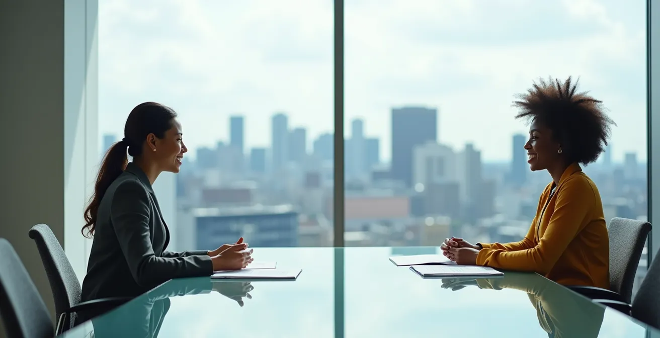 Conseiller hypothécaire expliquant les options à un couple de nouveaux arrivants au Canada